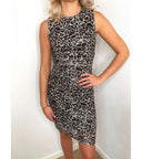 Esme Leopard Palliet Kjole