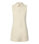 Grace Denim Polo Kjole - Beige