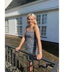 Mia Tube Sequin Kjole - Sølv